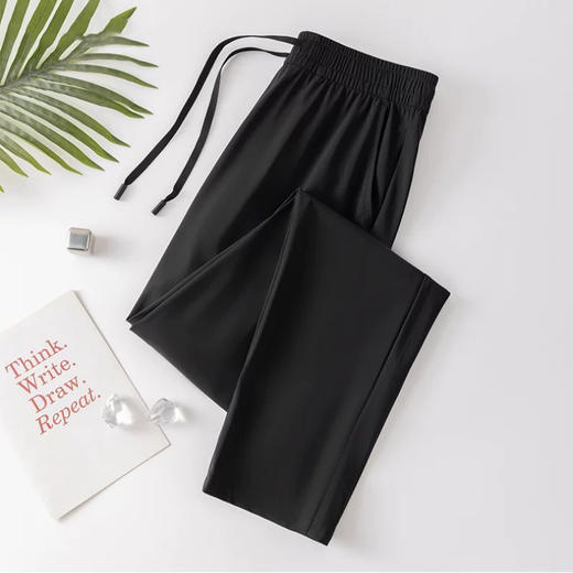 老爷车冰丝裤子 2026年夏季薄款透气速干裤 宽松运动休闲长裤 商品图3