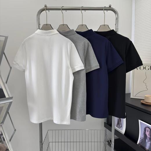 F032776男装纯棉商务休闲纯色短袖T恤轻松百搭翻领POLO衫 商品图1