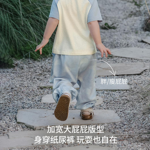 【宝宝服饰】嫚熙童装儿童屁屁裤2026夏季新款男女童凉感薄款裤子宽松百搭长裤 商品图4