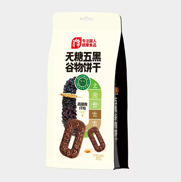 A旷华零添加五黑谷物饼（208g）