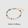 Amber Lollipop彩色串珠多巴胺天然石锁骨链/手链 商品缩略图0
