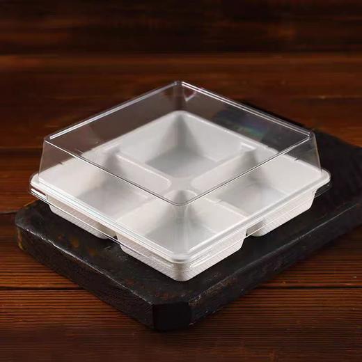 不含贴纸网红泰奶司康包装盒白色吸塑盒（4粒装）10个/组 商品图1