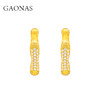 GAONAS  亭亭轩竹照 金色中式贵气耳环11940EGO 商品缩略图0
