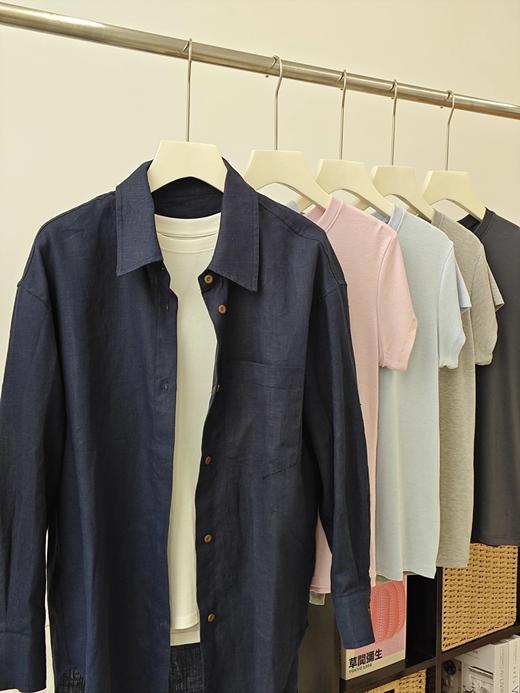 【六色可选】耐尔 天丝羊毛圆领T恤 商品图6