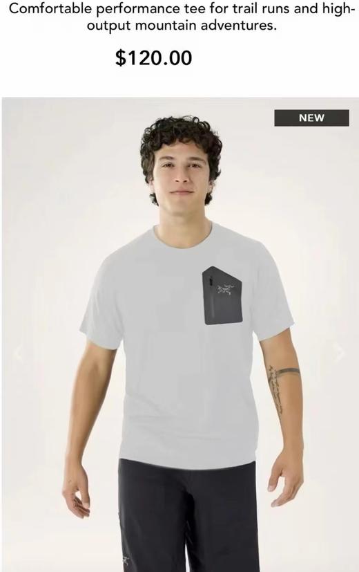 F032789凉感冰肤五色新款冰丝弹力透气压胶短袖T恤 商品图3