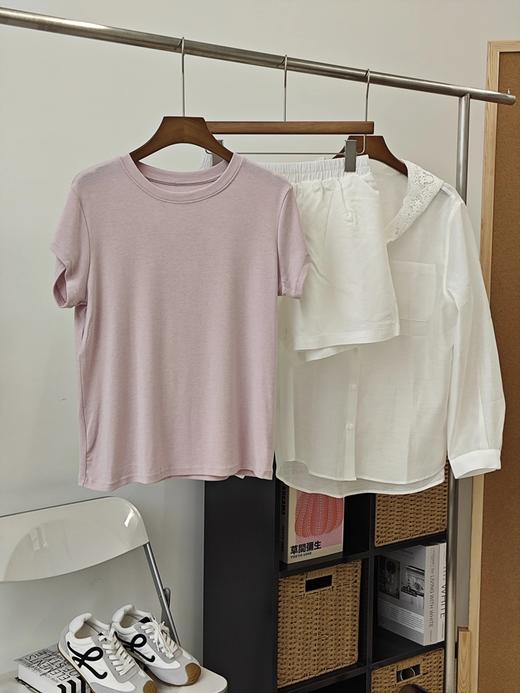 【六色可选】耐尔 天丝羊毛圆领T恤 商品图9