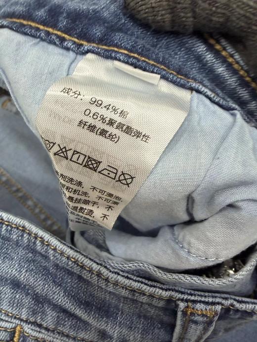 F0327111春夏新款轻复古九分牛仔阔腿直筒牛仔裤 商品图10
