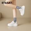 星期六26春新款时尚钻饰百搭厚底小白鞋SSE1112C4M 商品缩略图1