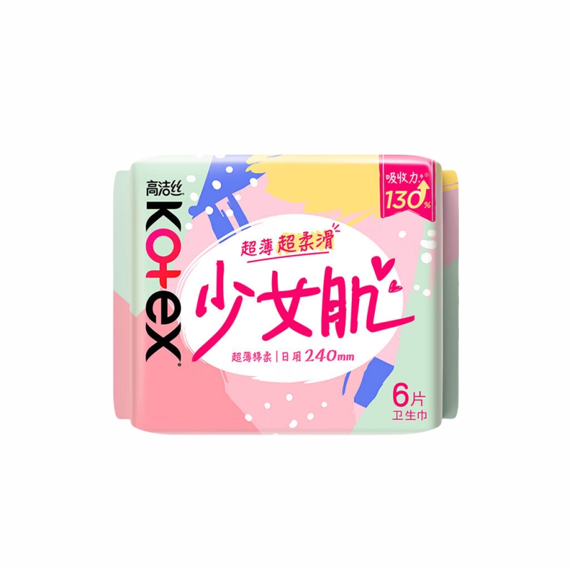 高洁丝 少女肌日用卫生巾240mm*6片 JS0-06PSR