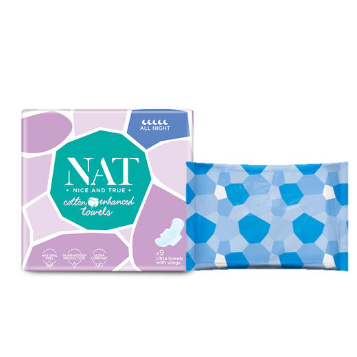 NAT/那天 超薄卫生巾 夜用310mm/9片 （加大扇尾） 5411416052647 商品图2