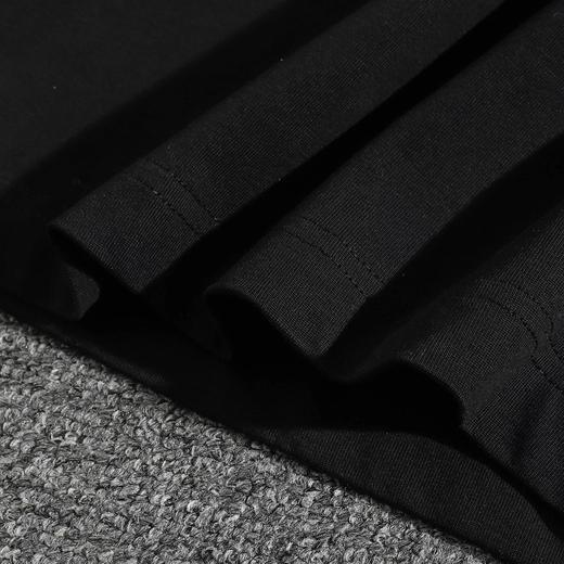 F032702早春新款男女同款纯棉水洗面料万针刺绣圆领短袖T恤 商品图7