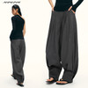 Ariseism黑标 羊毛卷边灯笼裤女冬季新款阔腿长裤子 商品缩略图2