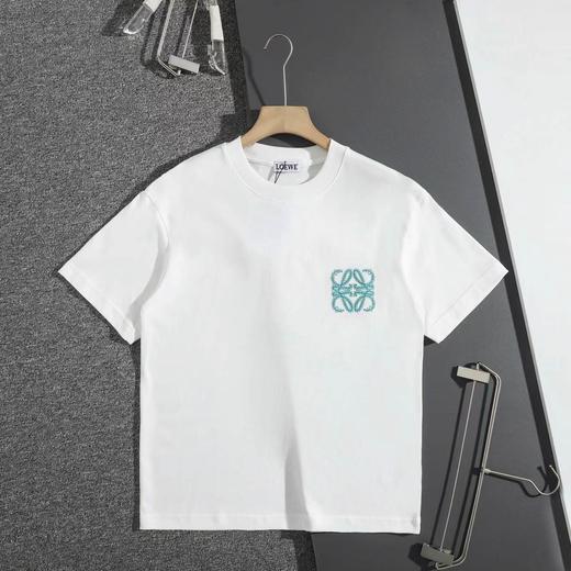 F032702早春新款男女同款纯棉水洗面料万针刺绣圆领短袖T恤 商品图4