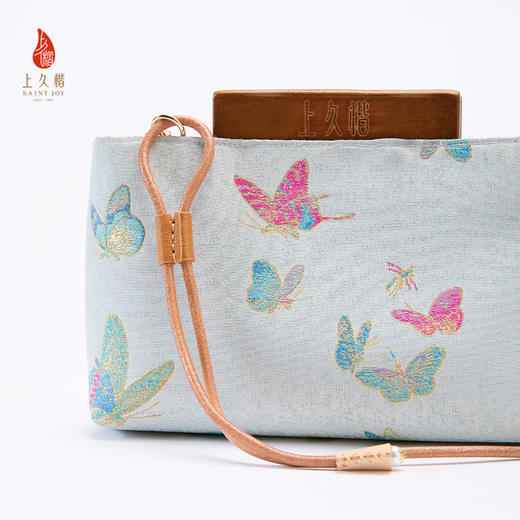 SAINTJOY/上久楷 宋锦斜背包 晴春蝶戏 XB3B095211002 商品图4