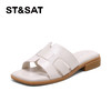 星期六26夏新款法式方头一字型凉拖SSE2110CP3 商品缩略图2