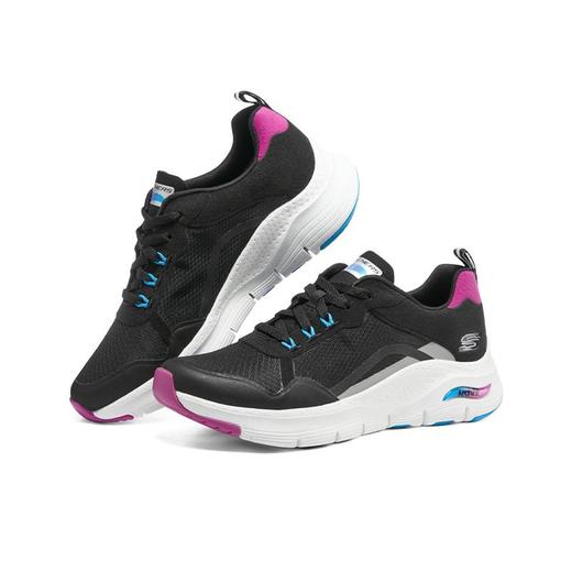 Skechers斯凯奇 女绑带运动休闲鞋 149928-BKMT 商品图3