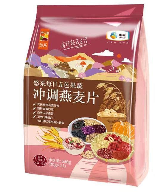 中粮悠采每日五色果蔬冲调燕麦片630g 商品图6