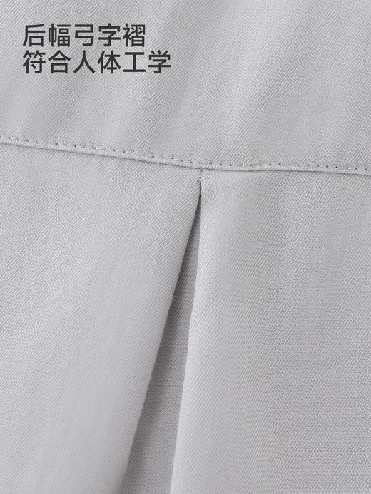 【高定系列】英氏儿童长袖衬衫男童女童春秋衣服百搭浅灰色衬衣YRCAJ1S082A 商品图3