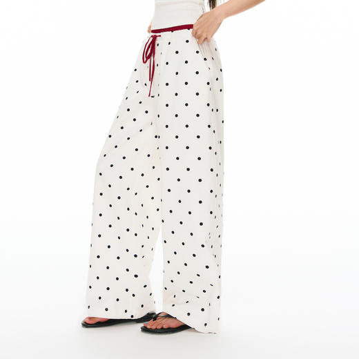 Ariseism 美式复古波点印花休闲裤女夏季新款百搭长裤 商品图1