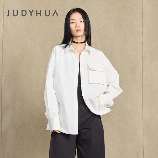 JUDYHUA 被解构的时间层叠口袋衬衫 商品图0