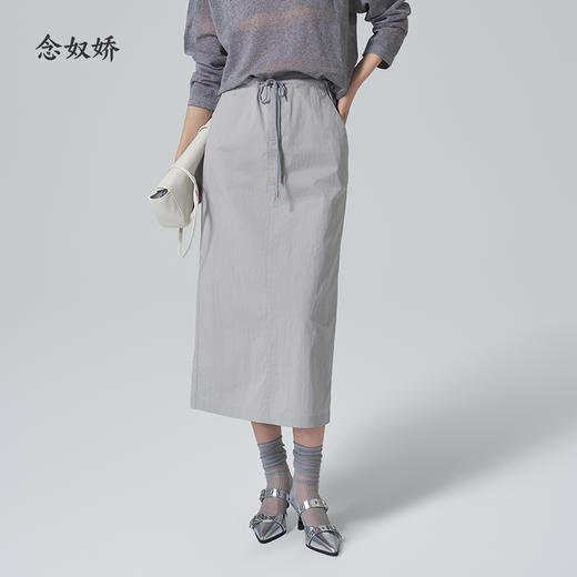 【商场同款】CNS6436 “ 工装风休闲半裙  ” 雅致灰色好穿减龄好搭配 商品图0