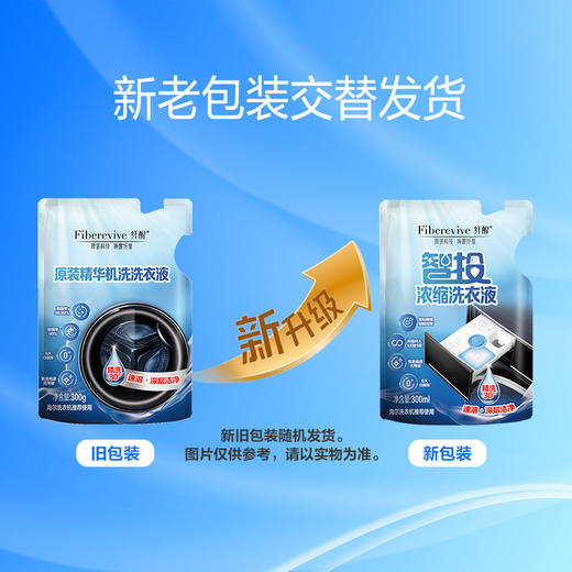 海尔智家 纤醒 智投浓缩洗衣液（300g*8袋） 商品图2