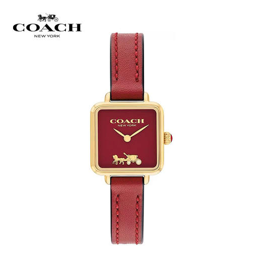 【礼盒装】COACH/蔻驰 CASS系列经典茶玫瑰石英小方糖手表 轻奢腕表  送女友生日礼物 节日送礼 商品图3
