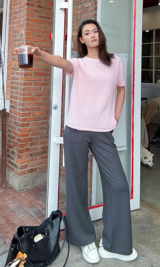 【自由自在】噢蜜ooomeooo肌理宽松套头衫 商品图3