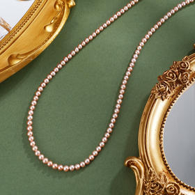 子佩集银S925珍珠惜王妃项链【ZXLY4-4.5MM】珠串2602