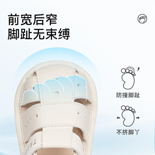 泰兰尼斯夏季童鞋婴幼儿男宝宝新生儿步前鞋凉鞋女童宝宝鞋柔抱鞋T07Y6B9079 商品图1