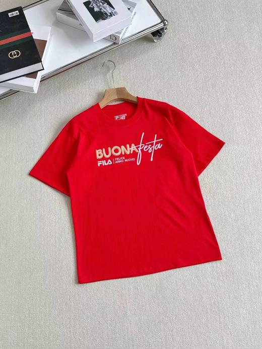 F032723春季新款简约百搭情侣款印花休闲圆领半袖T恤 商品图2