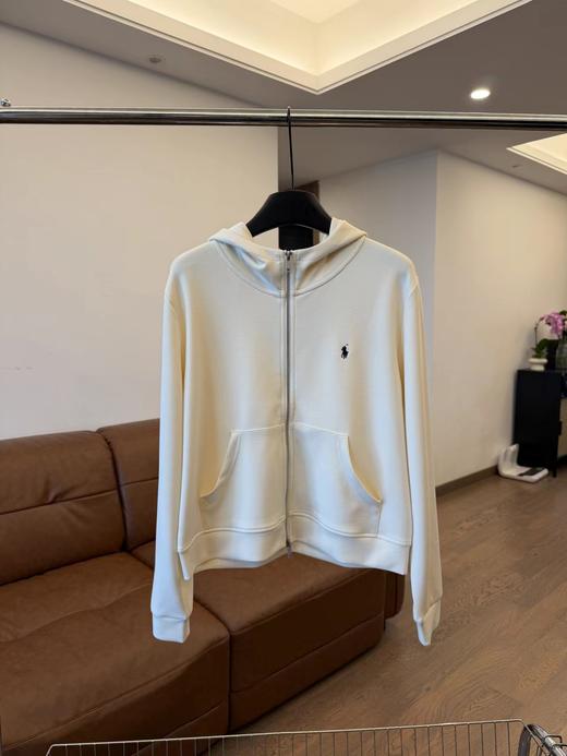 F0327114小马刺绣标莱赛尔混纺连帽拉链短款外套 商品图6