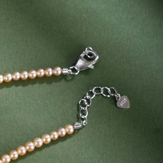 子佩集银S925珍珠惜王妃项链【ZXLY3.5-4MM】珠串2602 商品图3