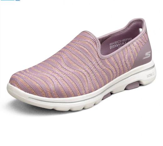 XY/Skechers斯凯奇女士简约百搭休闲一脚蹬懒人健步鞋124164 商品图1