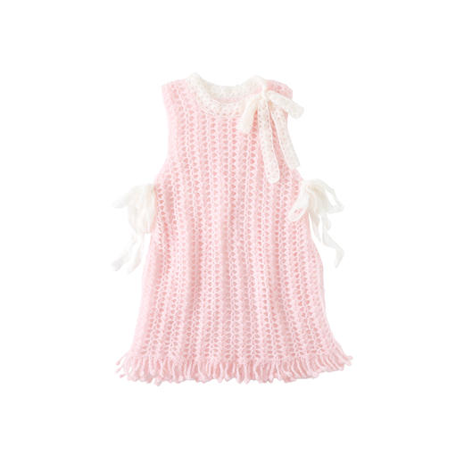 苏苏姐家轻羽挽带罩裙手工diy编织南非幼马海进阶版钩针材料包 商品图4