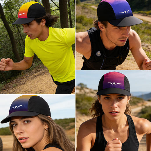 UGLOW透气极轻软檐太阳帽VAPOR CAP跑步户外运动马拉松越野速干透气多巴胺 商品图1