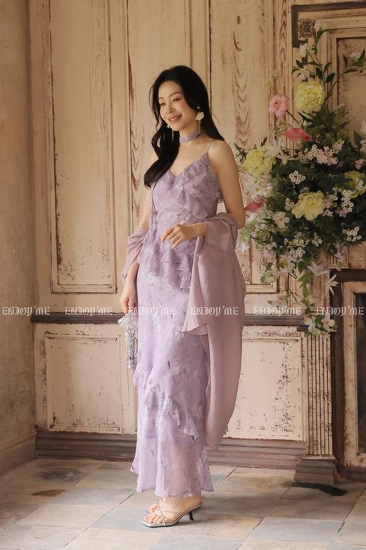 【门店同款】ENJOY夏季繁花照影荷叶边长裙 170497806 商品图3