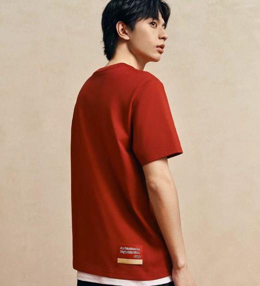 F032723春季新款简约百搭情侣款印花休闲圆领半袖T恤 商品图12