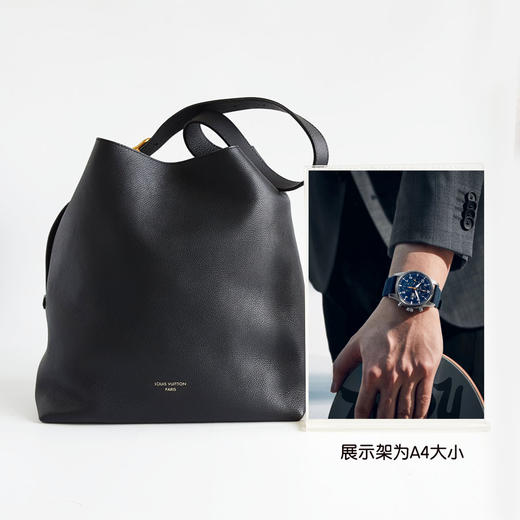 【95新】LV路易威登M24856中号黑色全皮Low Key Hobo水桶包单肩包女士260326JJ02 商品图11
