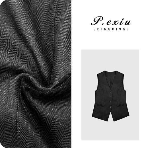 03-5潘依绣丁丁宠粉天丝亚麻高智感老钱风无袖马甲 M8811 商品图0