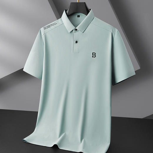 【DDP】大依优型大码男装夏季冰丝短袖POLO衫高弹力商务休闲上衣T恤 商品图2