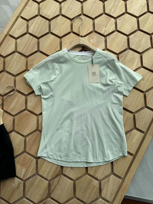 F032764女款休闲百搭无缝一体织圆领日常上衣针织短袖T恤 商品图7