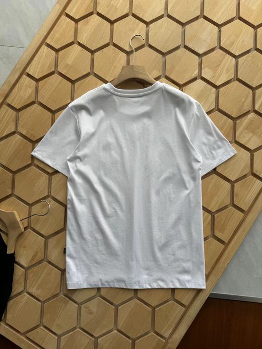 F032706夏季新款男士休闲小LOGO纯棉基础白色短袖T恤衫 商品图6