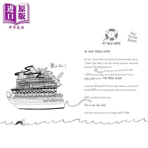 【中商原版】邮轮小侦探2 海上绑架案 Cruise Ship Kid#2 Kidnap at Sea 英文原版 儿童文学 冒险故事插图小说读物 进口童书 商品图1