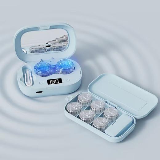 新升级 便携清洗器 隐形眼镜美瞳清洗器 高频自动蓝光杀菌  深度清洁神器 商品图1