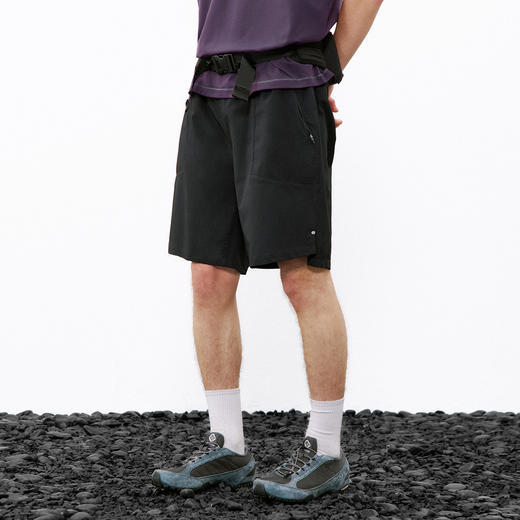 714street凉感防晒抽绳腰围运动短裤男款 夏季轻薄休闲宽松五分裤 商品图3