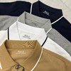 F032777休闲纯色领子小马刺绣半拉链新款镶边翻领男士POLO衫 商品缩略图4