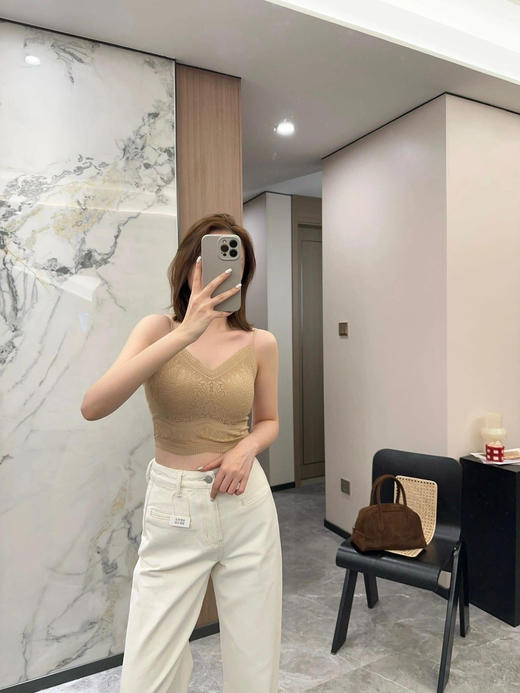 【FENTENG芬腾可安正品浪漫花卉蕾丝美背吊带内衣】会呼吸的蕾丝吊带内衣~凉肌美背，精致的蕾丝花艺刺绣，自带仙气感 商品图2