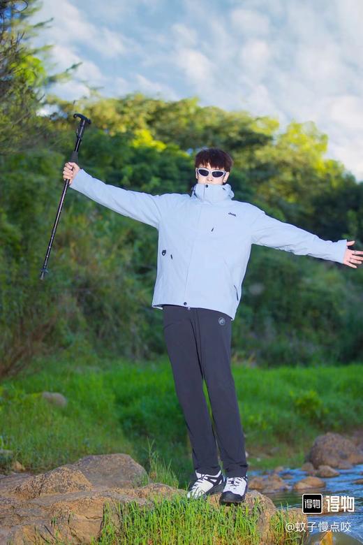 F032799户外防风防泼水耐磨立体剪裁膝盖预成型设计软壳长裤 商品图4