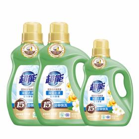 超能 新升级洁净柔护洗衣液套装(2kg*2瓶+1kg*1瓶) cn-rh3pty